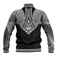 Samoan Traditional Art Tattoos Baseball Jacket Tatau Roman Reigns Black Color - Polynesian Pride