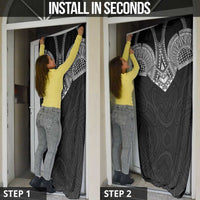 Samoan Traditional Art Tattoos Door Cover Tatau Roman Reigns Black Color - Polynesian Pride