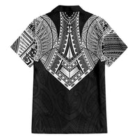 Samoan Traditional Art Tattoos Family Matching Mermaid Dress and Hawaiian Shirt Tatau Roman Reigns Black Color LT03 - Polynesian Pride
