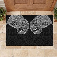 Samoan Traditional Art Tattoos Rubber Doormat Tatau Roman Reigns Black Color - Polynesian Pride