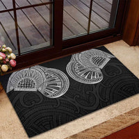 Samoan Traditional Art Tattoos Rubber Doormat Tatau Roman Reigns Black Color - Polynesian Pride