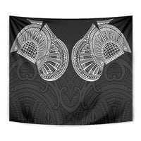 Samoan Traditional Art Tattoos Tapestry Tatau Roman Reigns Black Color - Polynesian Pride