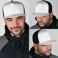 Samoan Traditional Art Tattoos Mesh Trucker Cap Tatau Roman Reigns White Color LT03 - Polynesian Pride