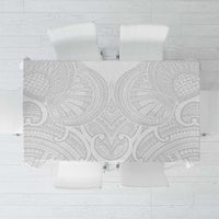 Samoan Traditional Art Tattoos Tablecloth Tatau Roman Reigns White Color - Polynesian Pride