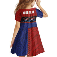 Personalised Samoan DNA-Proud of Samoa Family Matching Off The Shoulder Long Sleeve Dress and Hawaiian Shirt Polynesian Patterns - Polynesian Pride