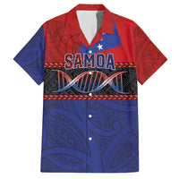 Personalised Samoan DNA-Proud of Samoa Family Matching Off Shoulder Short Dress and Hawaiian Shirt Polynesian Patterns LT03 Dad's Shirt - Short Sleeve Multicolor - Polynesian Pride