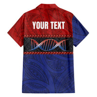 Personalised Samoan DNA-Proud of Samoa Family Matching Off Shoulder Short Dress and Hawaiian Shirt Polynesian Patterns LT03 - Polynesian Pride