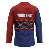 Personalised Samoan DNA-Proud of Samoa Hockey Jersey Polynesian Patterns LT03 - Polynesian Pride