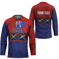 Personalised Samoan DNA-Proud of Samoa Hockey Jersey Polynesian Patterns LT03 - Polynesian Pride