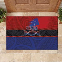 Samoan DNA-Proud of Samoa Rubber Doormat Polynesian Patterns - Polynesian Pride