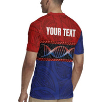 Personalised Samoan DNA-Proud of Samoa Rugby Jersey Polynesian Patterns - Polynesian Pride