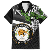 Hawaii James Campbell High School Hawaiian Shirt Kakau Pattern Black Version LT03 Black - Polynesian Pride