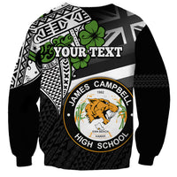 Hawaii James Campbell High School Sweatshirt Kakau Pattern Black Version LT03 - Polynesian Pride