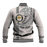 Custom Hawaii James Campbell High School Baseball Jacket Tribal Kakau Pattern LT03 - Polynesian Pride