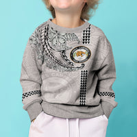 Custom Hawaii James Campbell High School Kid Ugly Christmas Sweater Tribal Kakau Pattern LT03 - Polynesian Pride