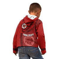 Hawaii Kahuku High & Intermediate School Kid Hoodie Tribal Kakau Pattern LT03 - Polynesian Pride