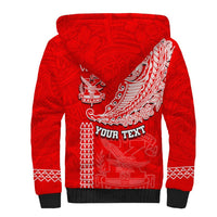 Hawaii Kalani High School Sherpa Hoodie Tribal Kakau Pattern LT03 - Polynesian Pride