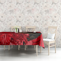 Custom New Zealand Womens Day Tablecloth Traditional Maori Woman Polynesian Pattern Red Color LT03 - Polynesian Pride