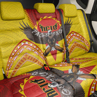 American Samoa Fautasi Race Back Car Seat Cover Pago Pago-Aeto Samoan Tattoo and Eagle
