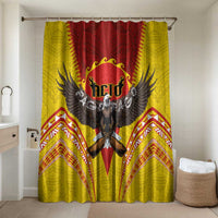 American Samoa Fautasi Race Bathroom Set Pago Pago-Aeto Samoan Tattoo and Eagle