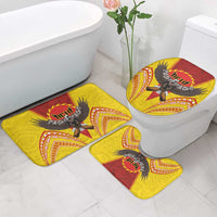 American Samoa Fautasi Race Bathroom Set Pago Pago-Aeto Samoan Tattoo and Eagle