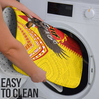 American Samoa Fautasi Race Bathroom Set Pago Pago-Aeto Samoan Tattoo and Eagle