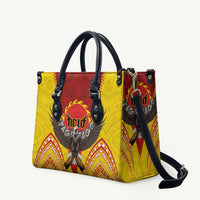 American Samoa Fautasi Race Leather Bag Pago Pago-Aeto Samoan Tattoo and Eagle