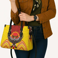 American Samoa Fautasi Race Leather Bag Pago Pago-Aeto Samoan Tattoo and Eagle