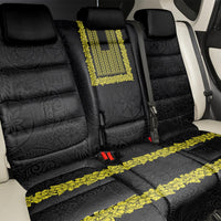 Philippines Polynesian Jasmine Pattern Back Car Seat Cover With Barong Tagalog Black Style