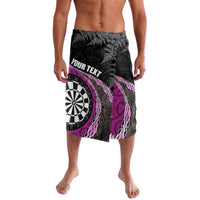 Personalised New Zealand Darts Lavalava Koru Tribal Tattoo and Silver Fern Maori Pattern Pink Color LT03 Pink - Polynesian Pride