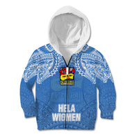 Hela Wigmen Rugby Kid Hoodie Papua New Guinea Polynesian Tattoo LT03 - Polynesian Pride