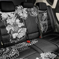 Japanese Irezumi and Hawaiian Polynesian Art Tattoo Back Car Seat Cover Black Color - Polynesian Pride