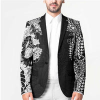 Japanese Irezumi and Hawaiian Polynesian Art Tattoo Blazer Black Color - Polynesian Pride