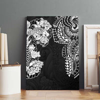 Japanese Irezumi and Hawaiian Polynesian Art Tattoo Canvas Wall Art Black Color - Polynesian Pride