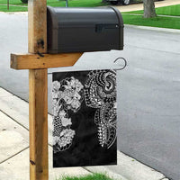 Japanese Irezumi and Hawaiian Polynesian Art Tattoo Garden Flag Black Color - Polynesian Pride