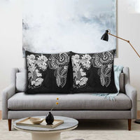 Japanese Irezumi and Hawaiian Polynesian Art Tattoo Pillow Cover Black Color - Polynesian Pride