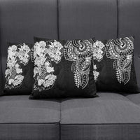 Japanese Irezumi and Hawaiian Polynesian Art Tattoo Pillow Cover Black Color - Polynesian Pride