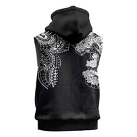 Japanese Irezumi and Hawaiian Polynesian Art Tattoo Sleeveless Hoodie Black Color - Polynesian Pride