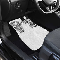 Japanese Irezumi and Hawaiian Polynesian Art Tattoo Car Mats White Color - Polynesian Pride