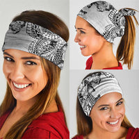 Japanese Irezumi and Hawaiian Polynesian Art Tattoo Neck Gaiter White Color - Polynesian Pride