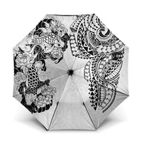 Japanese Irezumi and Hawaiian Polynesian Art Tattoo Umbrella White Color - Polynesian Pride