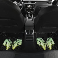 Hawaii Kaimuki High School Car Mats Tribal Kakau Pattern Mix Hibiscus Flower LT03 - Polynesian Pride