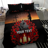 Custom New Zealand and Australia ANZAC Day Bedding Set Gallipoli and Canlelight Lest We Forget LT03 - Polynesian Pride