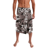 Hawaiian Lei Day Plumeria Humpback Whales Lavalava Polynesian Art Vibrant Starry Nebula Grayscale Style