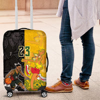Aotearoa New Zealand And Australia Basketball Custom Luggage Cover Maori Tribal Tattoo And Aboriginal Dot Art Heritage