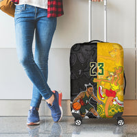Aotearoa New Zealand And Australia Basketball Custom Luggage Cover Maori Tribal Tattoo And Aboriginal Dot Art Heritage