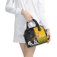 Aotearoa New Zealand And Australia Basketball Custom Shoulder Handbag Maori Tribal Tattoo And Aboriginal Dot Art Heritage