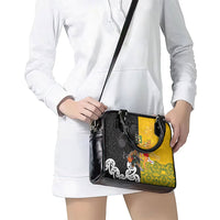 Aotearoa New Zealand And Australia Basketball Custom Shoulder Handbag Maori Tribal Tattoo And Aboriginal Dot Art Heritage