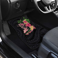 Hawaiian Tropical Plants Turtle and Shark Car Mats Polynesian Art Tattoo