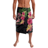 Hawaiian Tropical Plants Turtle and Shark Lavalava Polynesian Art Tattoo